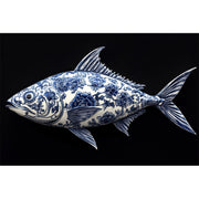 Fisch im Delfter-Blau-Stil