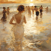 Frau am Strand - Paul Chabas