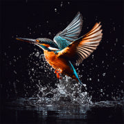Eisvogel-Gemälde