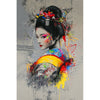 Graffiti asiatische Frau im Kimono I