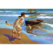 Mädchen beim Baden - Joaquín Sorolla