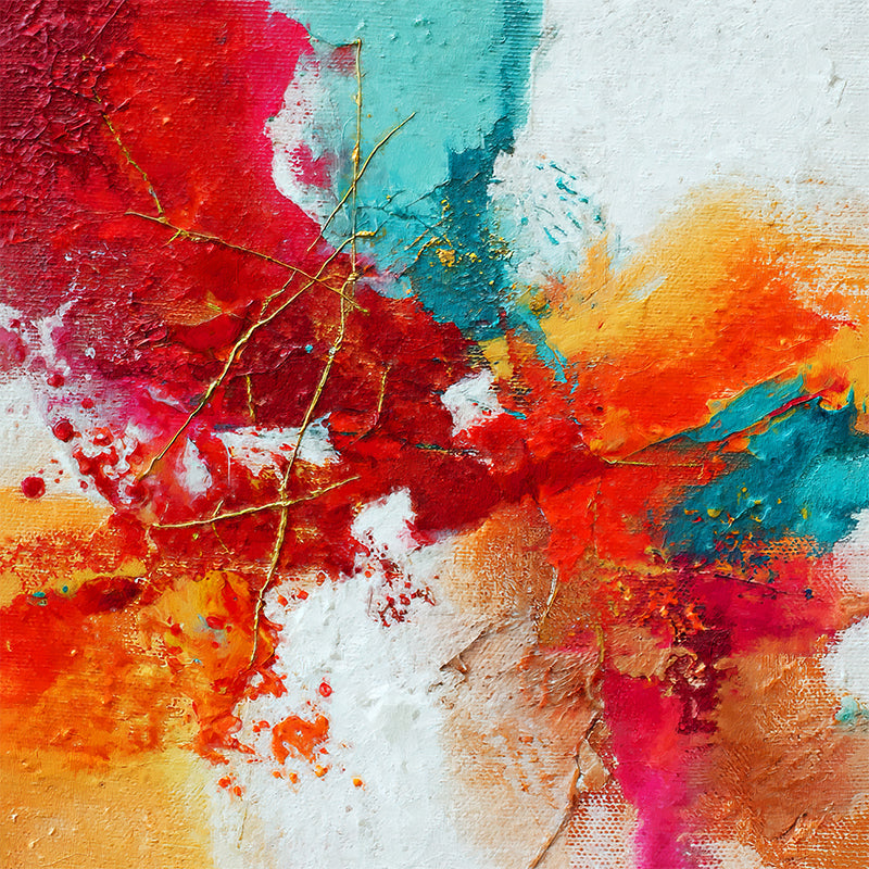 Abstrakt mit goldener Linie