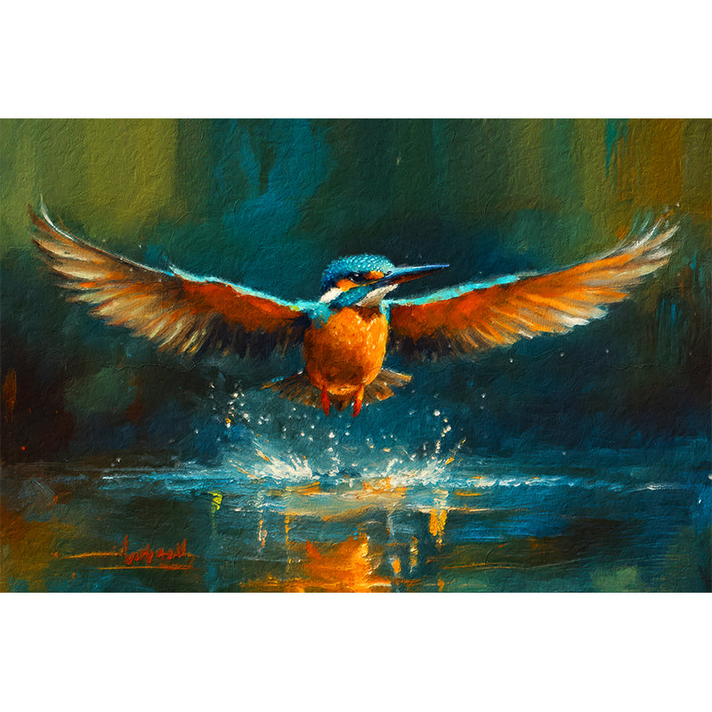 Gemälde Eisvogel III