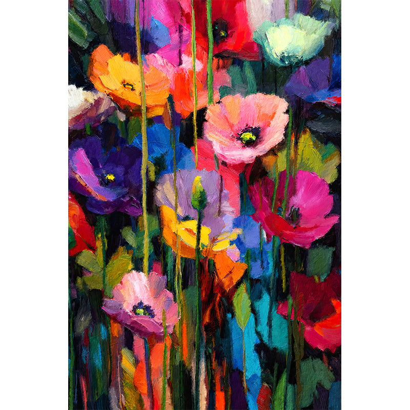 kunstwerk kleurrijke bloemen
