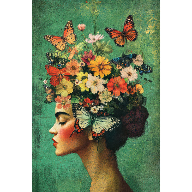 Frida Kahlo met vlinders