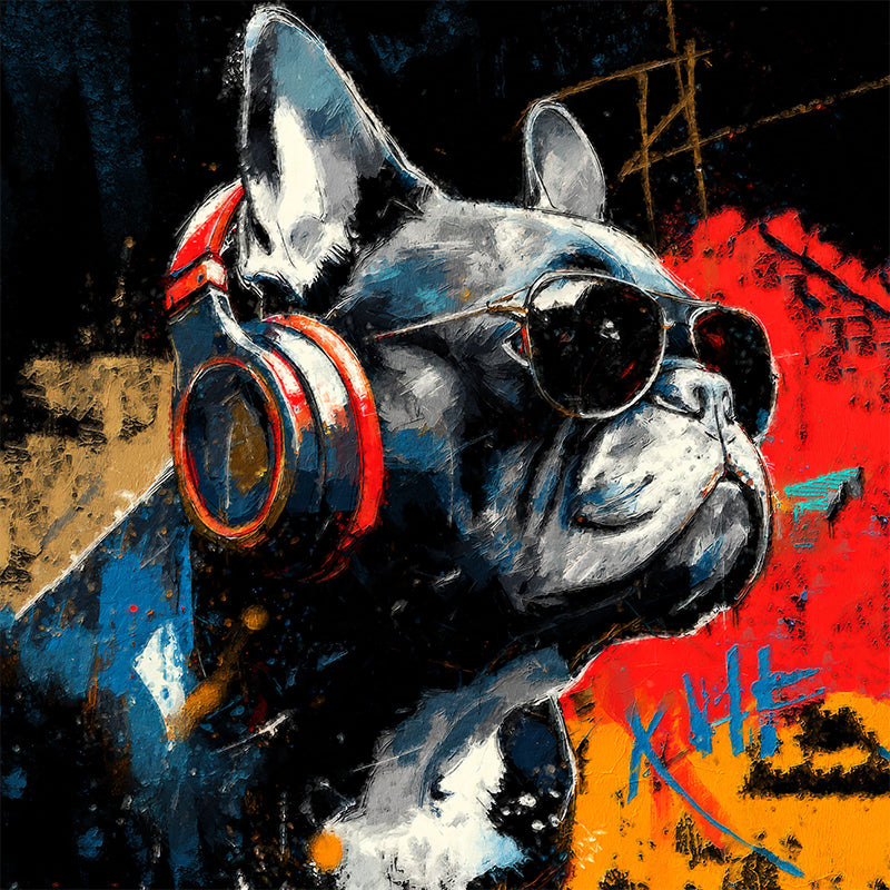 Dog graffit art
