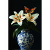 Porseleinen Vaas met bloemen II