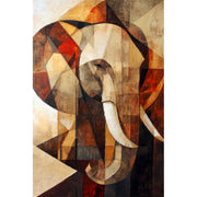 Elefant im Kubismus-Stil