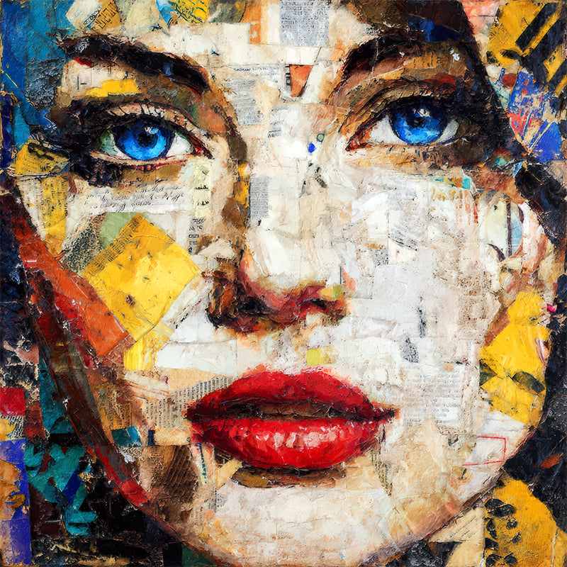 Vouwgezicht – Mixed Media