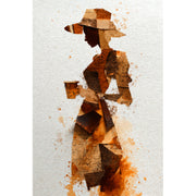 Frauensilhouetten-Collage
