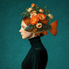 Vrouw met Oranje Haar