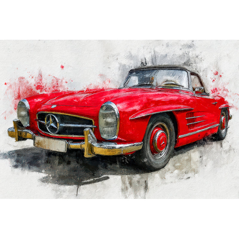 Rode Mercedes SL