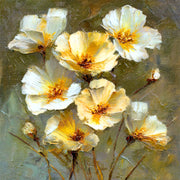 Abstrakte weiße Blumen