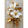 Witte Bloem in Goud