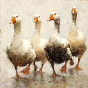 Vier Gänse