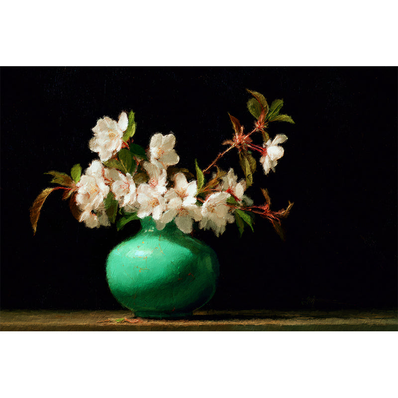 Apfelblüten in einer Vase