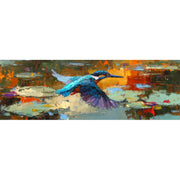 Eisvogel im Flug
