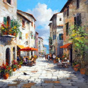 Italiaans dorp kunstwerk