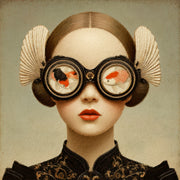Surrealistische Frau