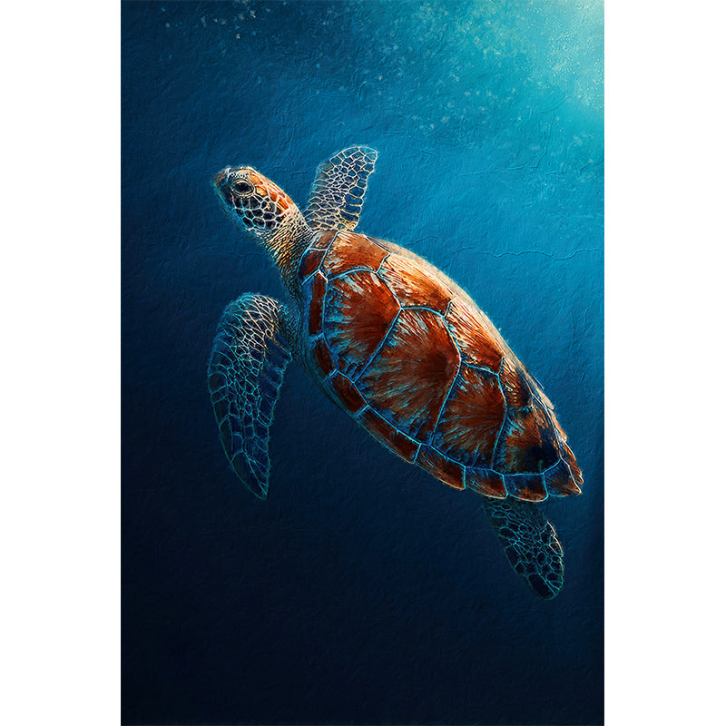 Schwimmende Meeresschildkröte