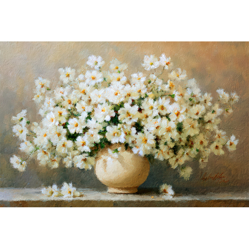 Weiße Blumen in einer Vase
