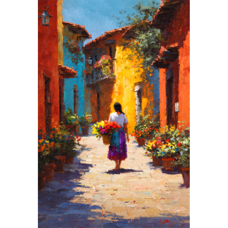 Mexicaanse vrouw bloemen
