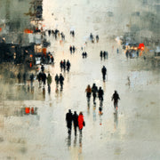 Stadsleven abstract kunst