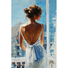 Elegante vrouw wit