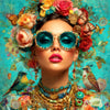 Portret Vrouw Bloemen