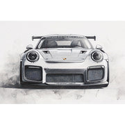 Sportwagen Porsche Zilveren