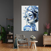 Dame in delfts blauw II