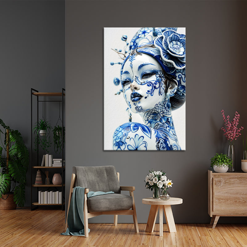 Dame in delfts blauw II