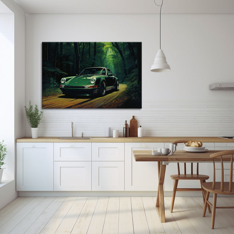 Groene Porsche