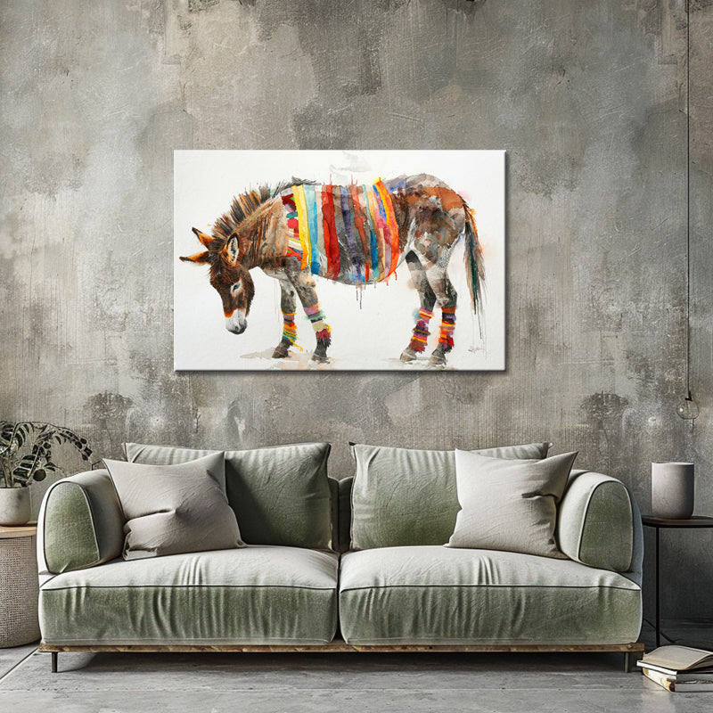 Schilderij Ezel