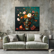 Vintage-Vase mit Blumen