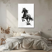 Pferd Schwarz-Weiß-Kunst