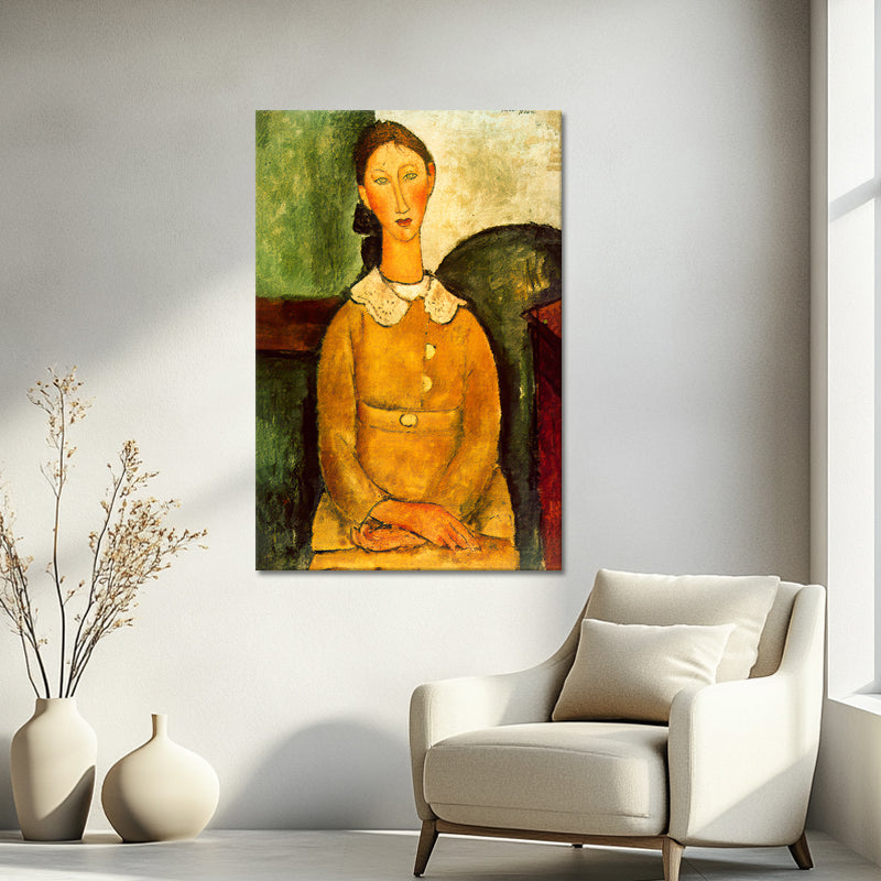 Young vrouw portret - Amedeo Modigliani