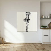 Schilderij dame