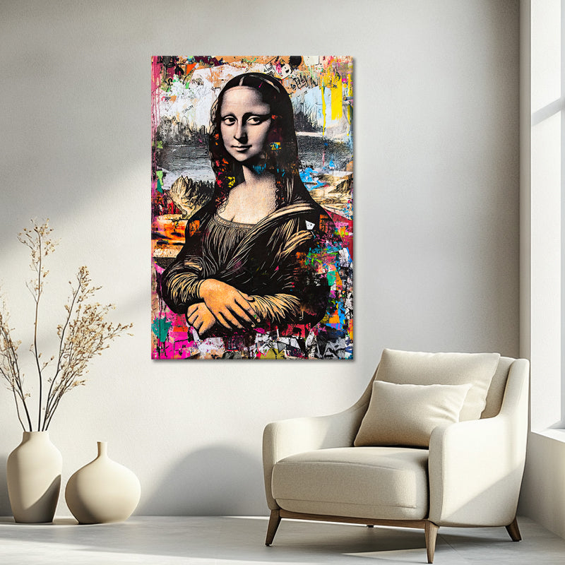 Mona Lisa schilderij mixed