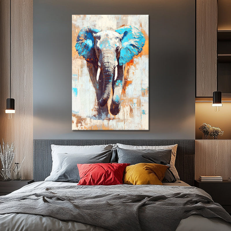 Elefant in Türkis