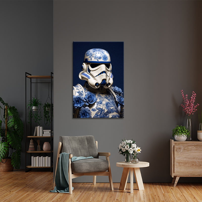 Star Wars-Figuren im Delfter-Blau-Stil
