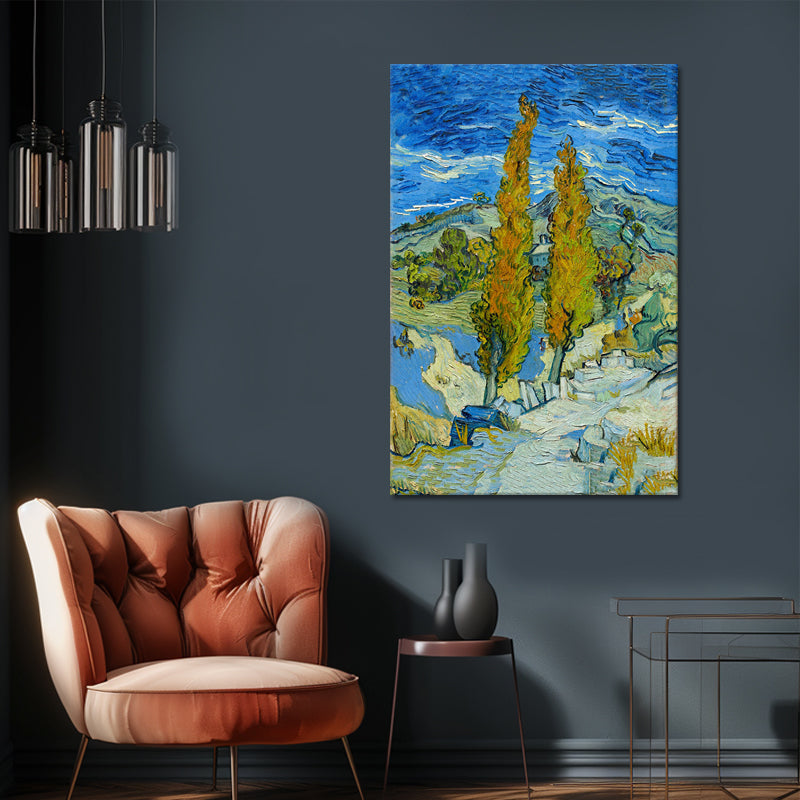Two Poplars in the Alpilles near Saint-Rémy - Van Gogh