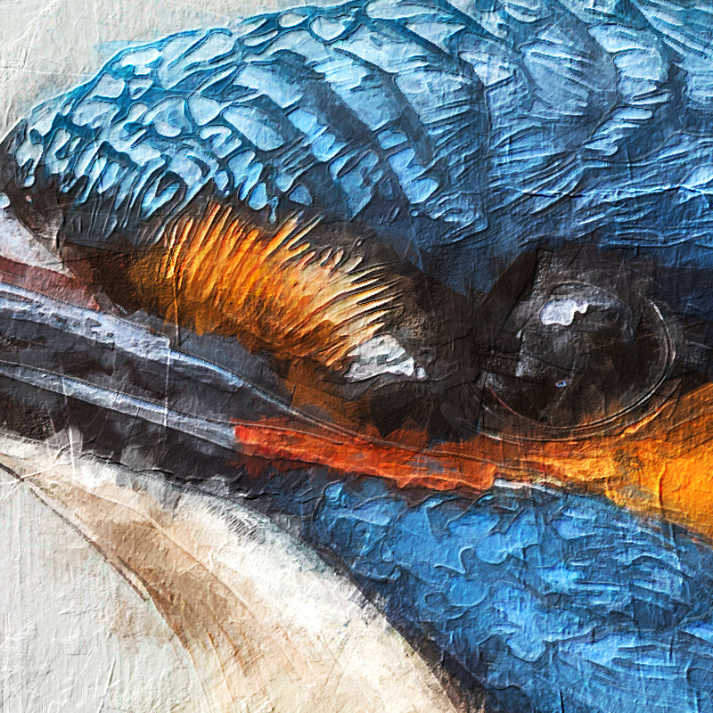 Eisvogel-Gemälde Kunst