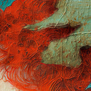 Dromerig vrouw kunstwerk