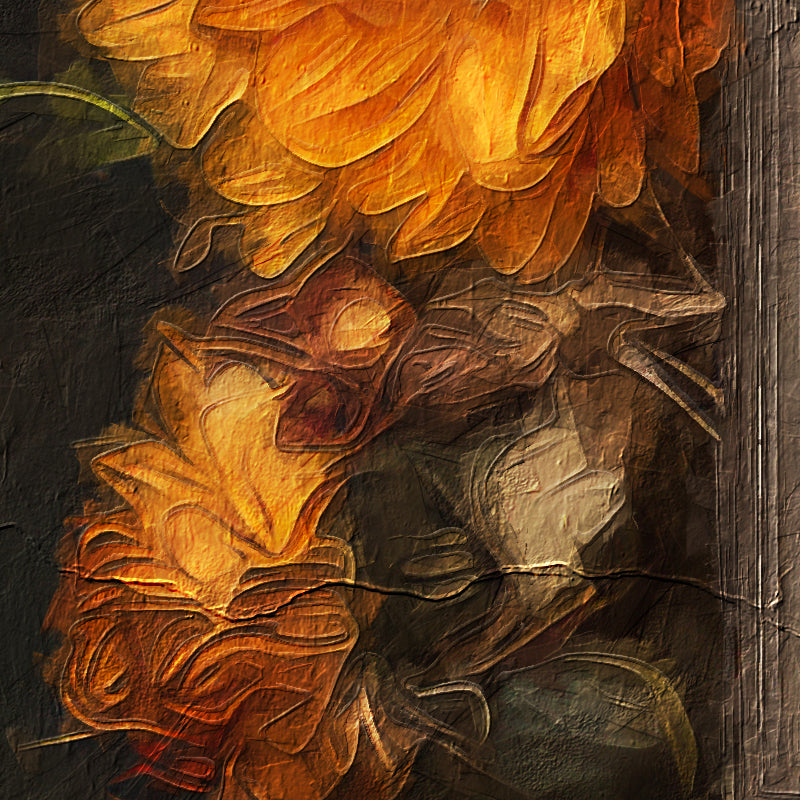 Vrouw met boeken en bloemen