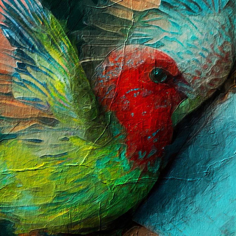 Dromerige Vrouw met vogels