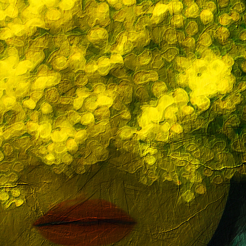 Vrouw met Gele Bloemen