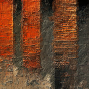Braun, Grau und Orange