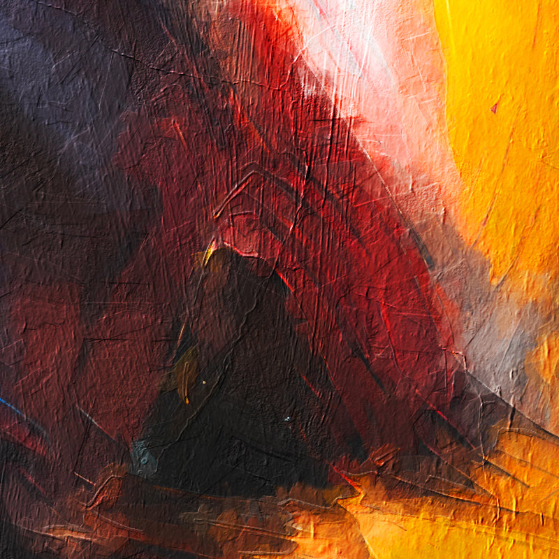 Liefde abstract schilderij
