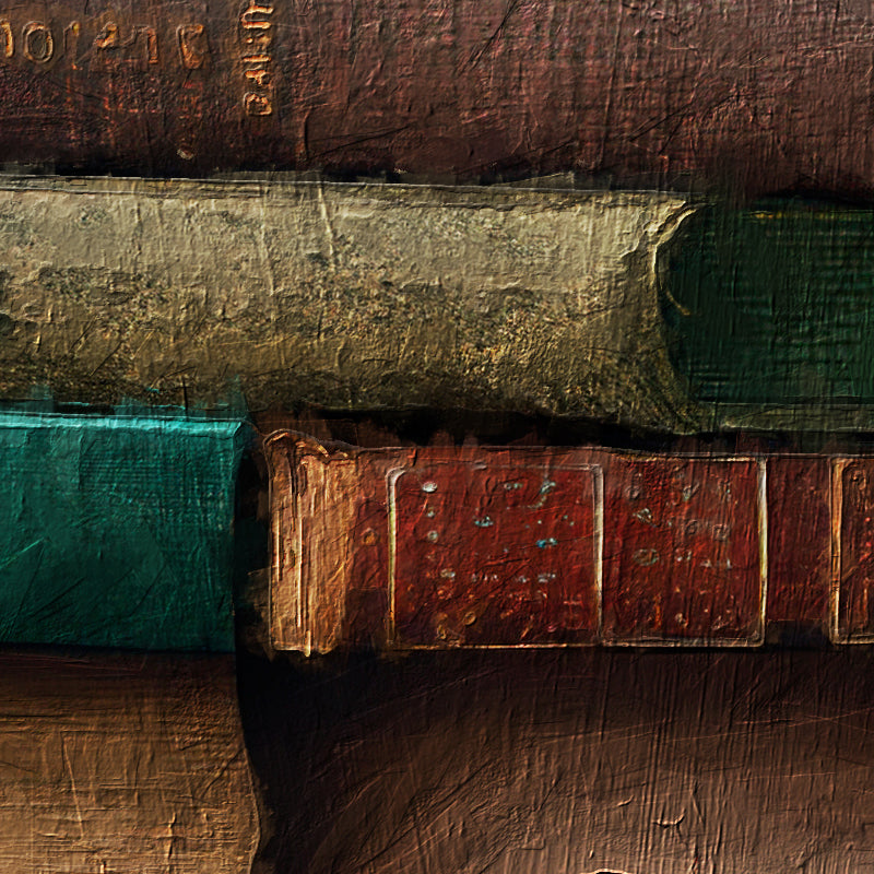 Künstlerische Frau mit Büchern